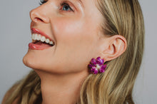 Load image into Gallery viewer, The Pink Reef Lace Floral Earring
