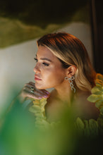 Load image into Gallery viewer, PREORDER SHIPS 6/12: The Pink Reef Crystal Ribbon Bow Earring