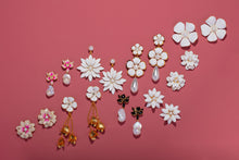 Load image into Gallery viewer, The Pink Reef Hand Painted Pearl Azalea Earring