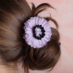 The Pink Reef Silk Lavender Anemone French Clip Hair Barrette