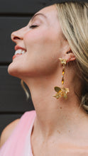 Load image into Gallery viewer, The Pink Reef Oscar Mid flight Butterfly Earring in Topaz