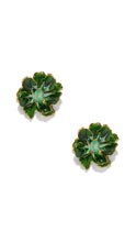 Load image into Gallery viewer, The Pink Reef Small Spruce Green Jewel Box Earring