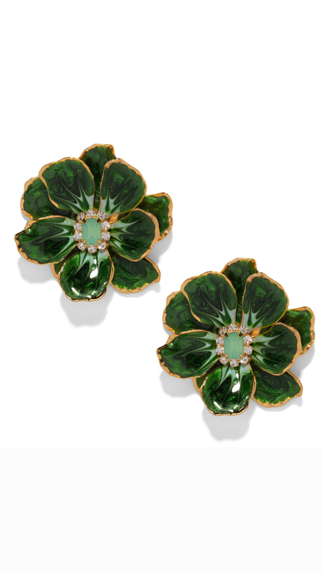 The Pink Reef Large Jewel Box in Spruce Green
