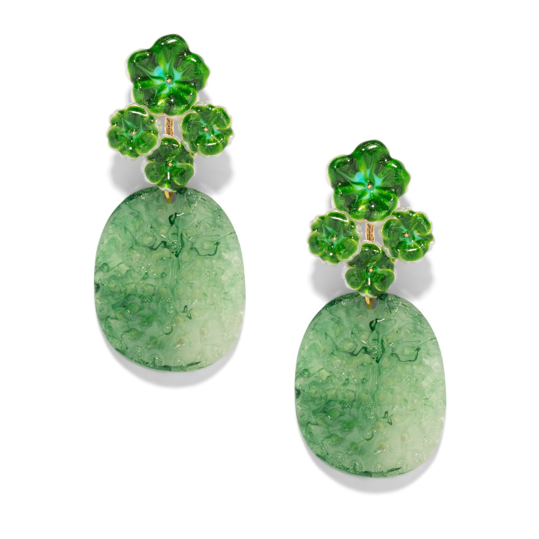 The Pink Reef Imperial Jade Earrings