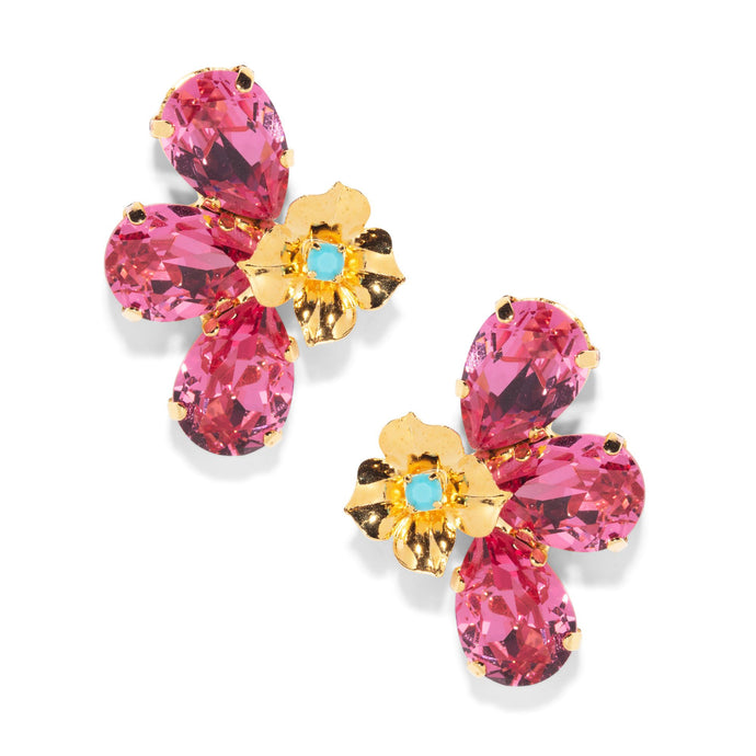 The Pink Reef Marigold Earring in Rose