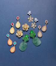 Load image into Gallery viewer, The Pink Reef Crystal Birth Florals