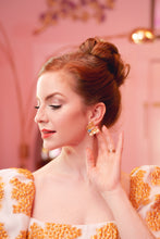 Load image into Gallery viewer, The Pink Reef Filagree Butterfly Stud in Rainbow