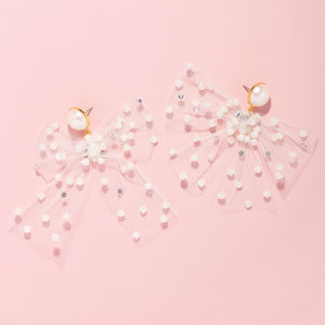 The Pink Reef Tulle Bow