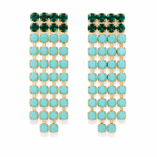 Load image into Gallery viewer, PREORDER SHIPS 6/12: The Pink Reef Cowgirl Tassel Rhinestone earring