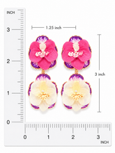 Load image into Gallery viewer, The Pink Reef Double Orchid drop