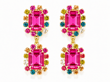 Load image into Gallery viewer, The Pink Reef Twin Gem Earring in 90’s Pink