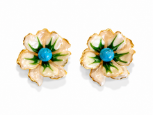 Load image into Gallery viewer, The Pink Reef Small Emerald Pearl Jewel Box Earring