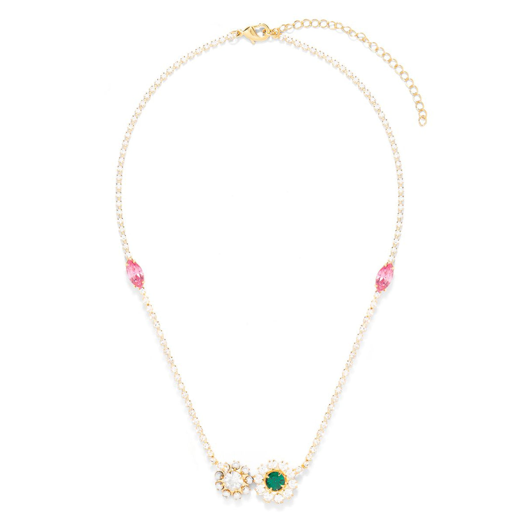 TEN LEFT: The Pink Reef Quad Georgian Necklace