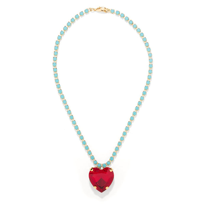 The Pink Reef Heart of the Ocean necklace in Ruby