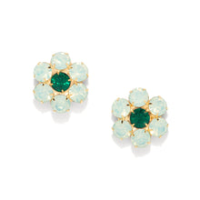 Load image into Gallery viewer, The Pink Reef Handcrafted Floral Gem Stud in Azore