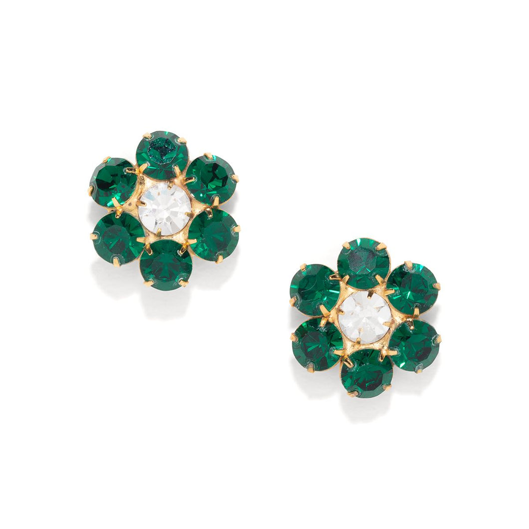 The Pink Reef Handcrafted Floral Gem in Emerald