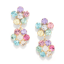 Load image into Gallery viewer, The Pink Reef Penelope Handcrafted Gem Double Floral in Rainbow