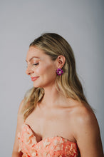 Load image into Gallery viewer, The Pink Reef Lace Floral Earring