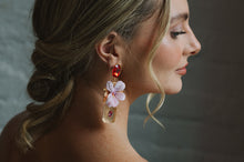 Load image into Gallery viewer, The Pink Reef Ruby Earring