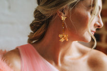 Load image into Gallery viewer, The Pink Reef Oscar Mid flight Butterfly Earring in Topaz
