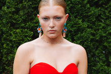 Load image into Gallery viewer, The Pink Reef Ruby Earring in Turquoise