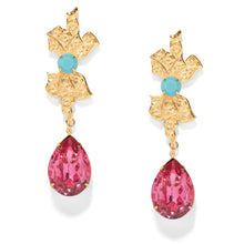 Load image into Gallery viewer, The Pink Reef Opera Earring in Pink Crystal