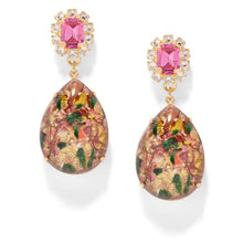 Load image into Gallery viewer, The Pink Reef Austria Earring in Pink Fire Opal