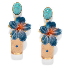 Load image into Gallery viewer, The Pink Reef Ruby Earring in Turquoise