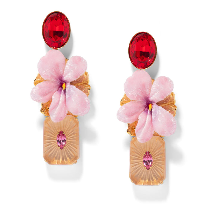 The Pink Reef Ruby Earring