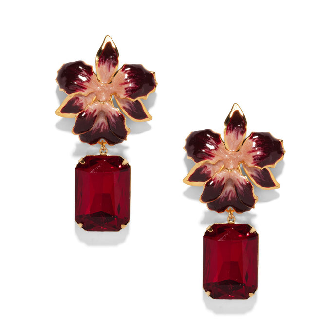 The Pink Reef Vanilla Orchid Jeweled in Ruby