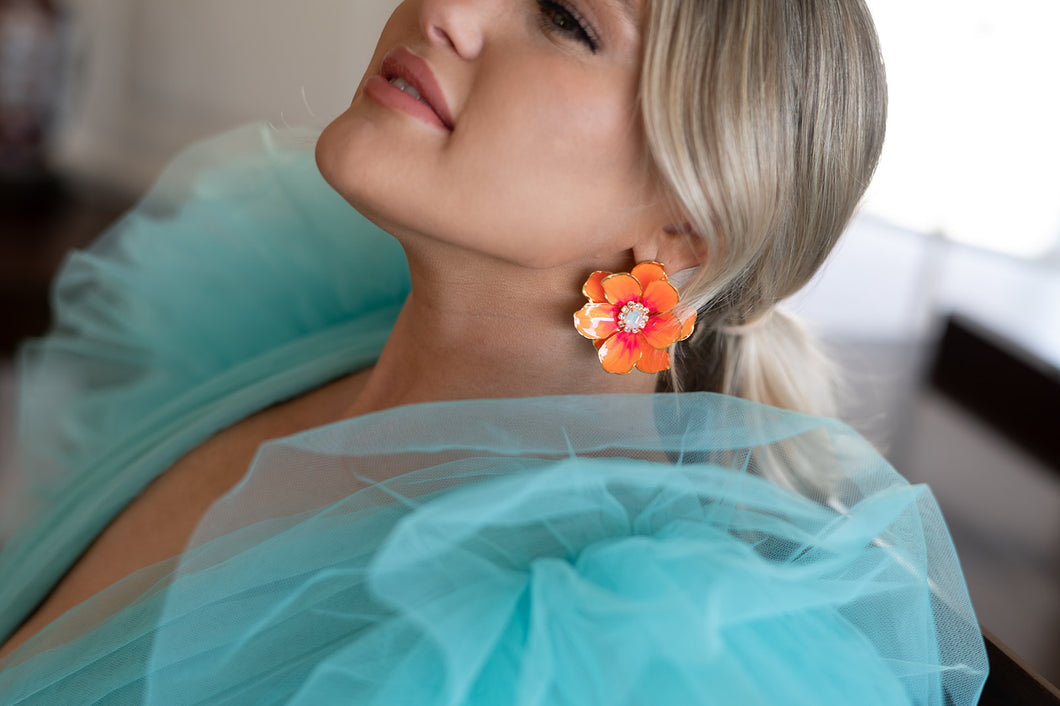 The Pink Reef 2024 Jewel Box Florals in Neon Orange