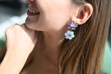 Load image into Gallery viewer, The Pink Reef Penelope Handcrafted Gem Double Floral in Emerald