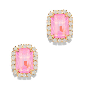 The Pink Reef Neon Gem Stud