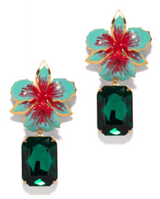 Load image into Gallery viewer, The Pink Reef Vanilla Orchid Jeweled Drop Earring