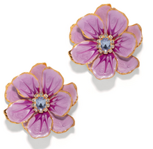 Load image into Gallery viewer, The Pink Reef Large Jewel Box Floral Earrings