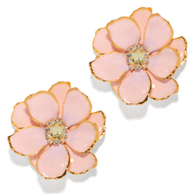 Load image into Gallery viewer, The Pink Reef Large Jewel Box Floral Earrings