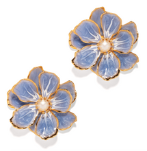 Load image into Gallery viewer, The Pink Reef Large Jewel Box Floral Earrings