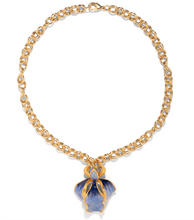 Load image into Gallery viewer, The Pink Reef Single Sculpted Iris Necklace