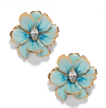 Load image into Gallery viewer, The Pink Reef Small Double Florals in Blue Sea