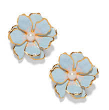 Load image into Gallery viewer, The Pink Reef Small Double Florals in Baby Blue