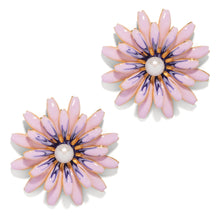 Load image into Gallery viewer, The Pink Reef Sunflower Earring