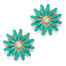 Load image into Gallery viewer, The Pink Reef Sunflower Earring