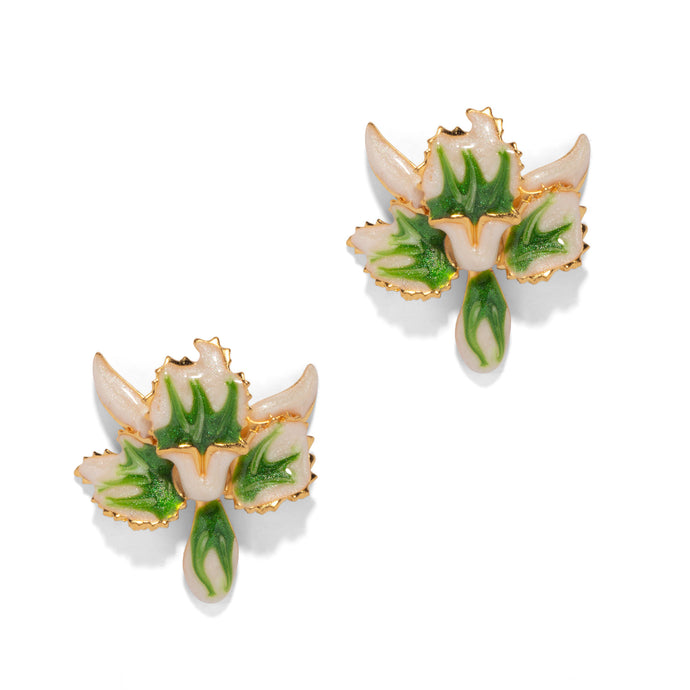 The Pink Reef Tiny Jade Orchid Earring