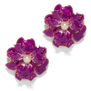 The Pink Reef Lace Floral Earring