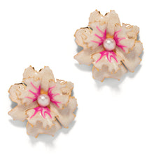 Load image into Gallery viewer, The Pink Reef Lace Floral Earring