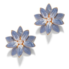 Load image into Gallery viewer, The Pink Reef Dahlia Hand Painted Floral Earring