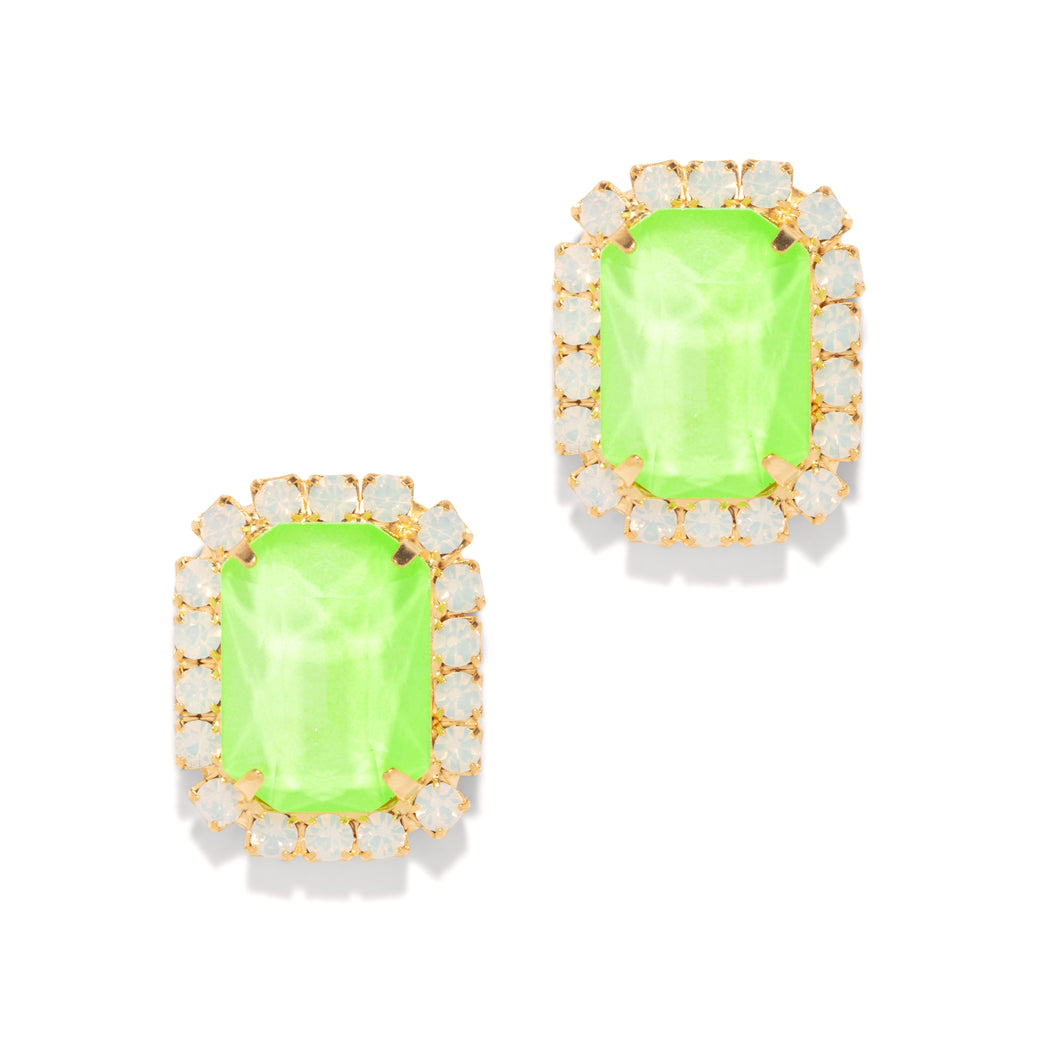 The Pink Reef Neon Gem Stud