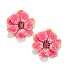 Load image into Gallery viewer, The Pink Reef Raspberry large hand painted jewel box florals