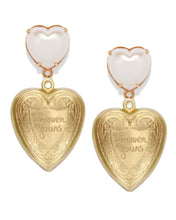 Load image into Gallery viewer, The Pink Reef Pearl Heart Earring