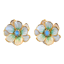 Load image into Gallery viewer, The Pink Reef Large Jewel Box Florals in Green Pearl